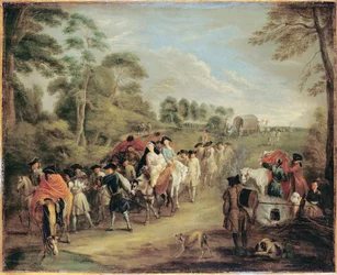 Soldaten auf dem Marsch